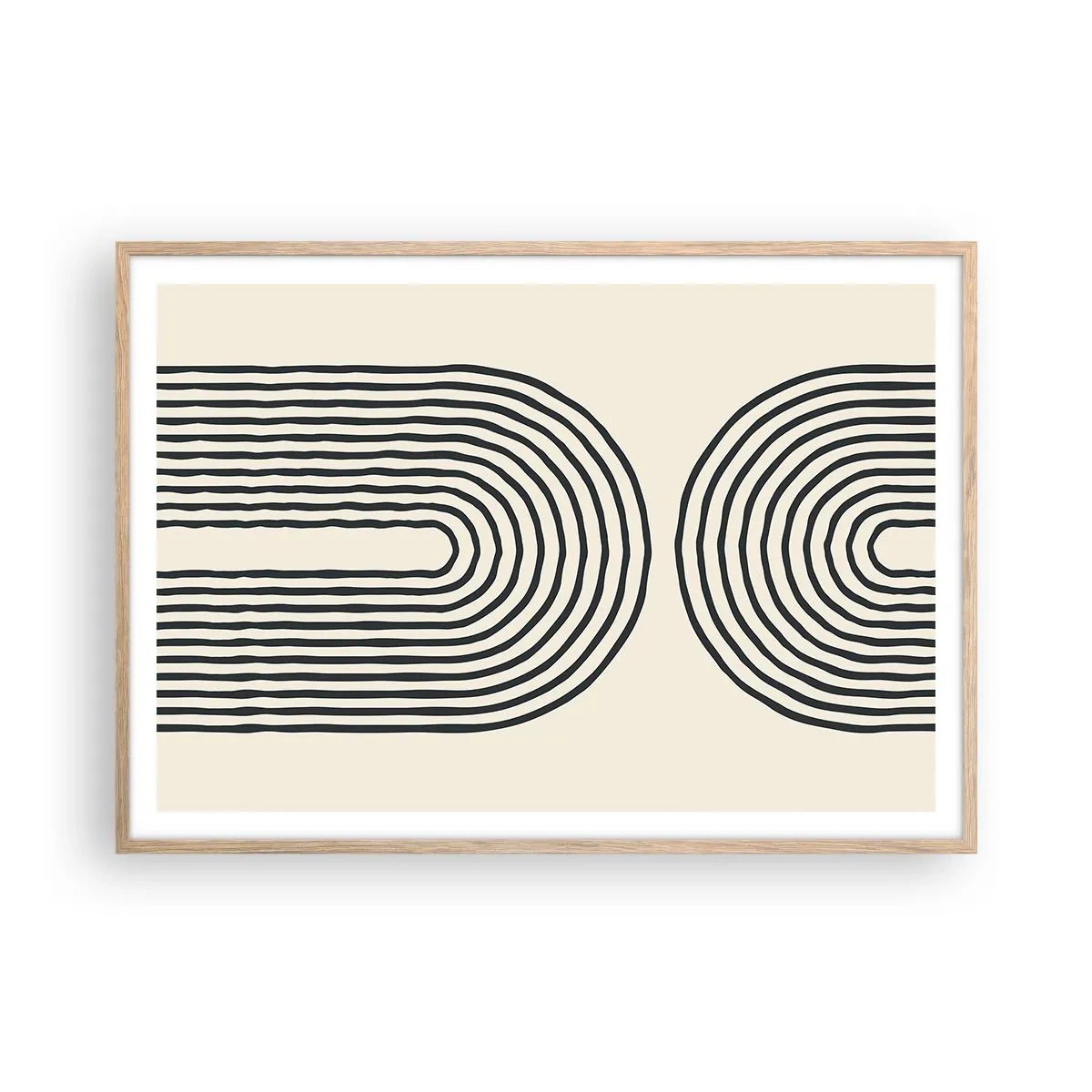 Plagát v ráme zo svetlého duba - Už čoskoro… - 100x70 cm