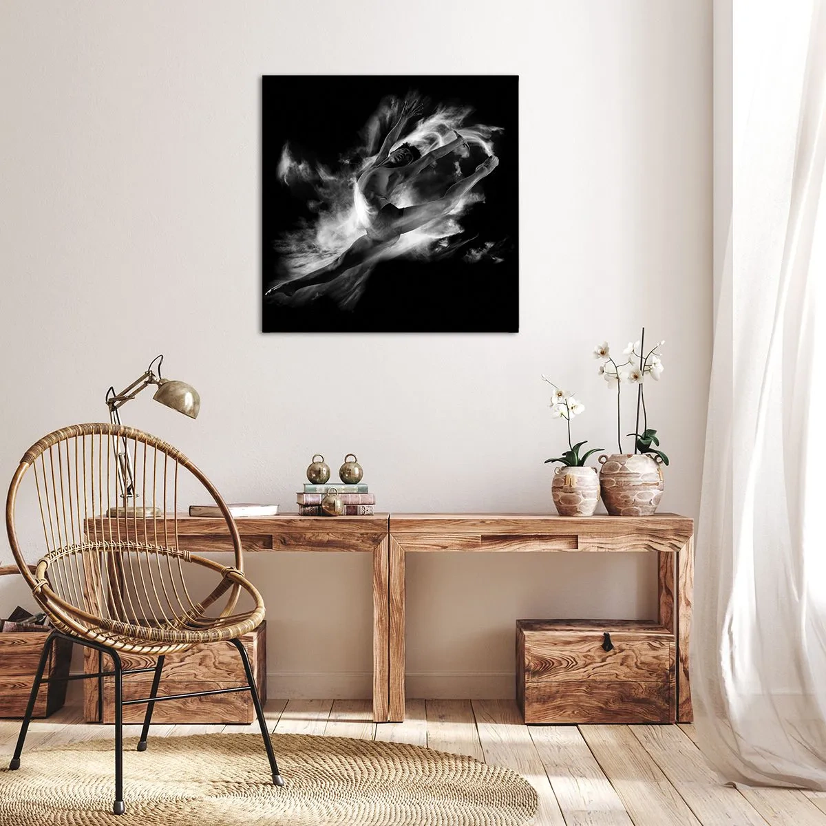 Obraz na plátne - Zastavený za letu - 60x60 cm