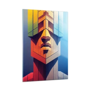 Obraz na skle - Zásadový človek - 50x70 cm