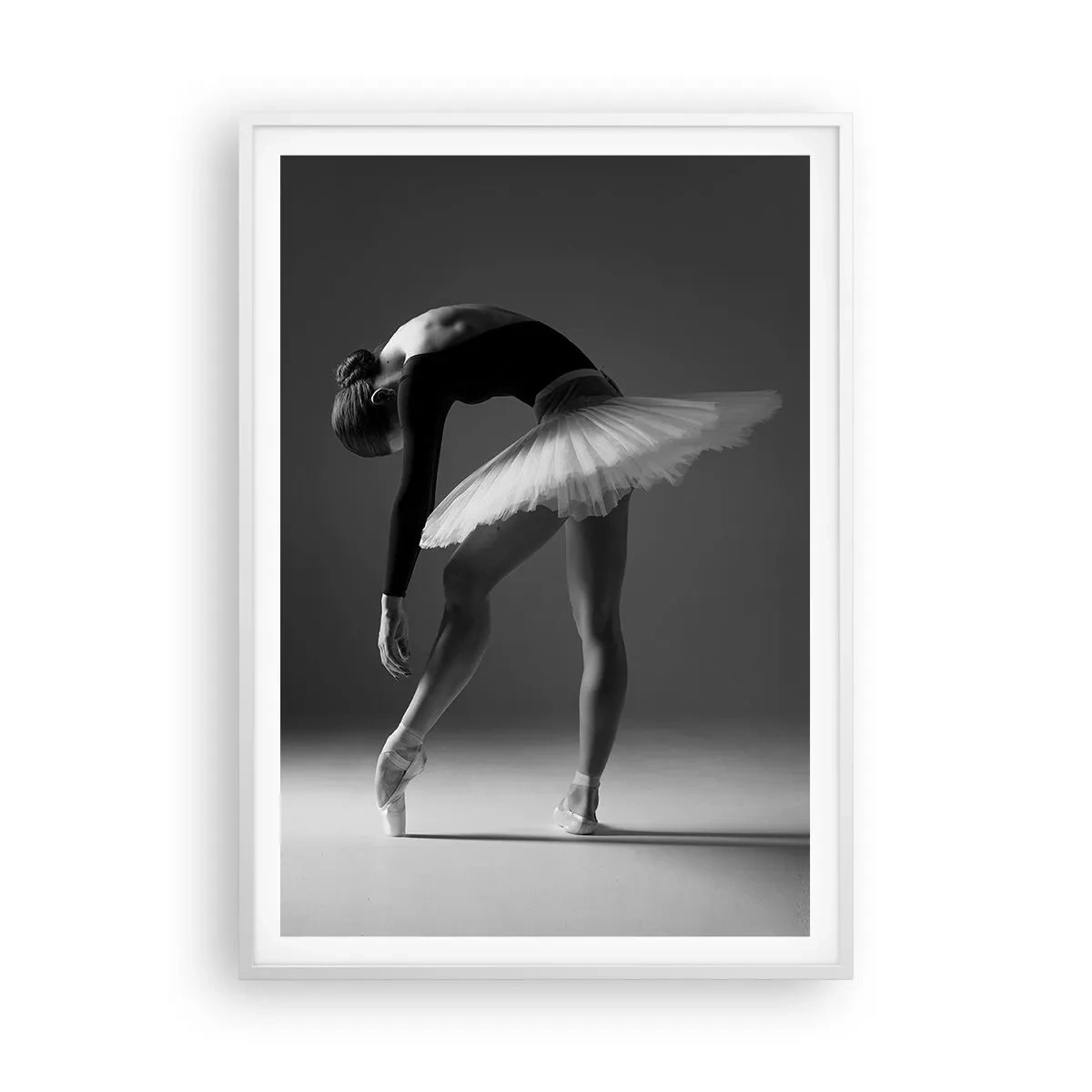 Plagát v bielom ráme - Bella ballerina - 70x100 cm