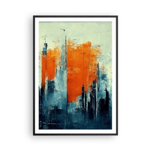 Plagát v čiernom ráme - Moderná krajina - 70x100 cm