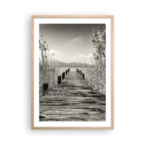 Plagát v ráme zo svetlého duba - V ústraní tráv - 50x70 cm