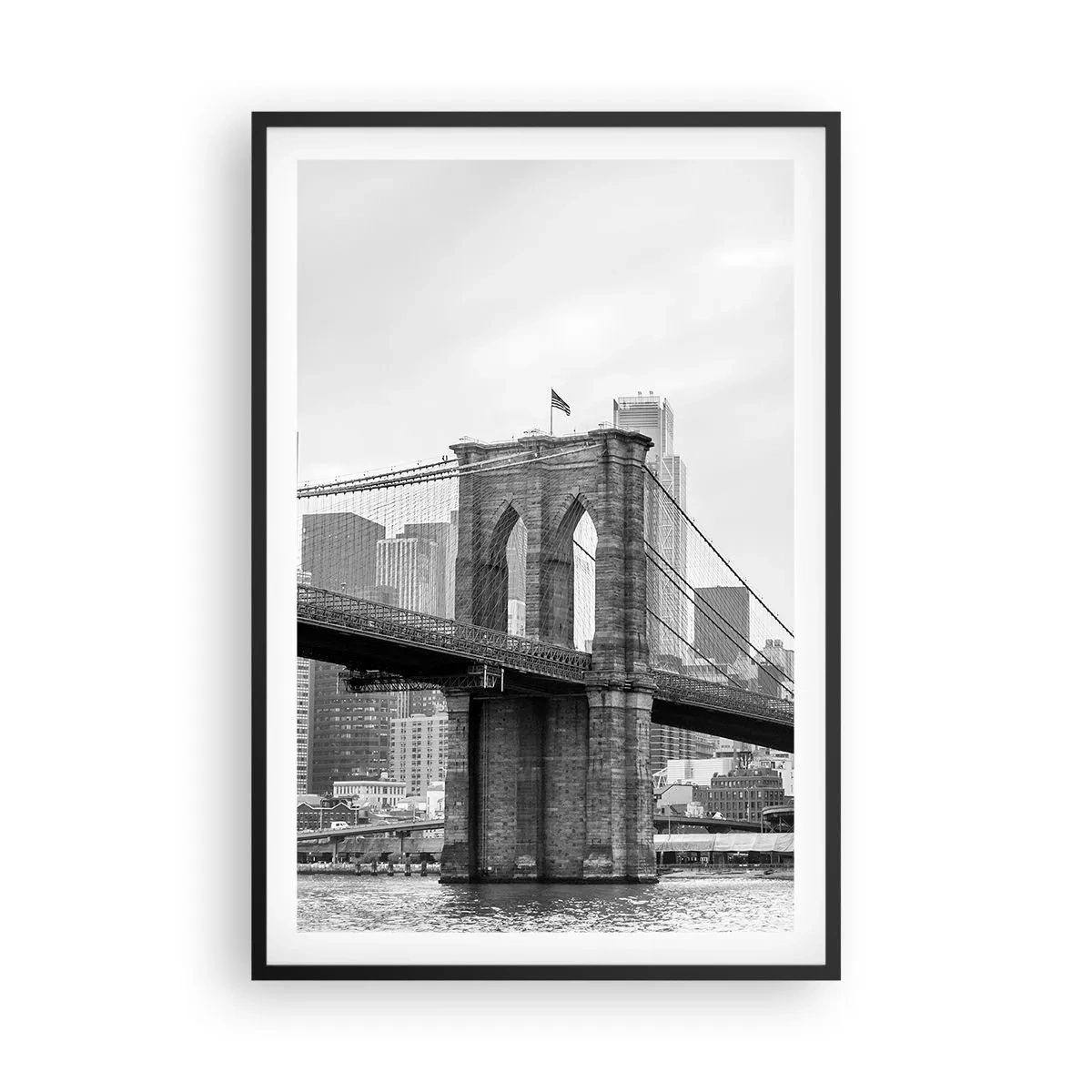 Plagát v čiernom ráme - Newyorské zázraky - 61x91 cm