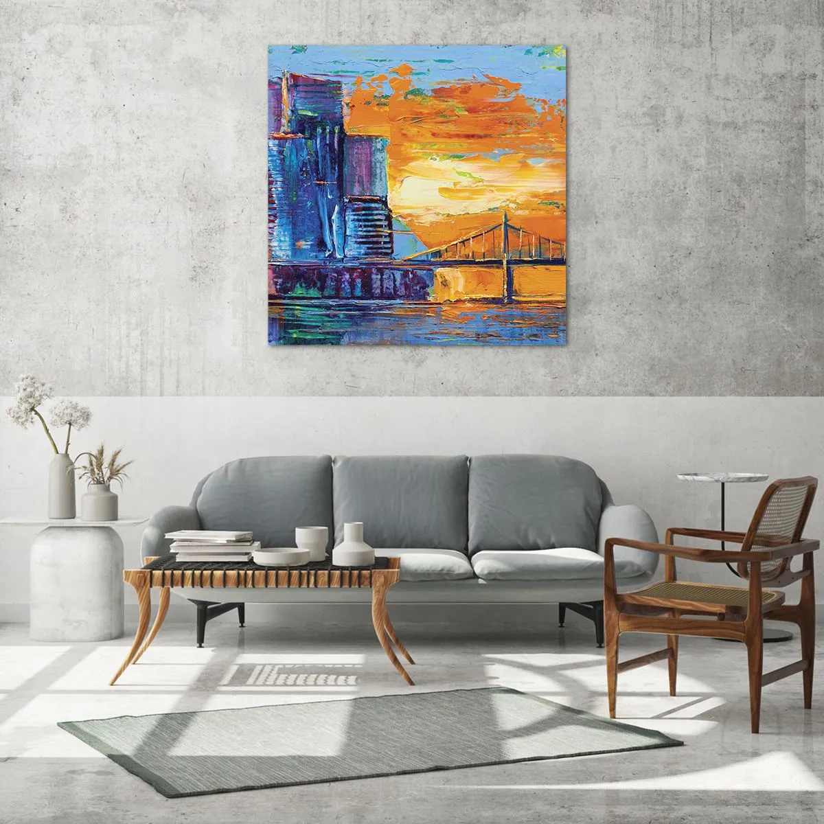 Obraz na skle - Kultúra a príroda - 70x70 cm