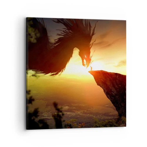 Obraz na plátne - Premožiteľ draka - 70x70 cm