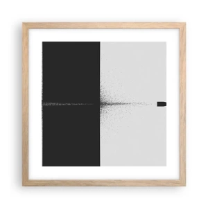 Plagát v ráme zo svetlého duba - Priamo k cieľu - 40x40 cm