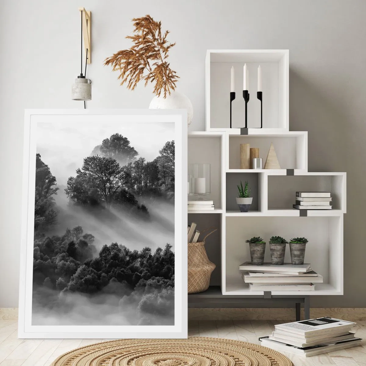 Plagát v bielom ráme - Prebúdzanie zo spánku - 61x91 cm