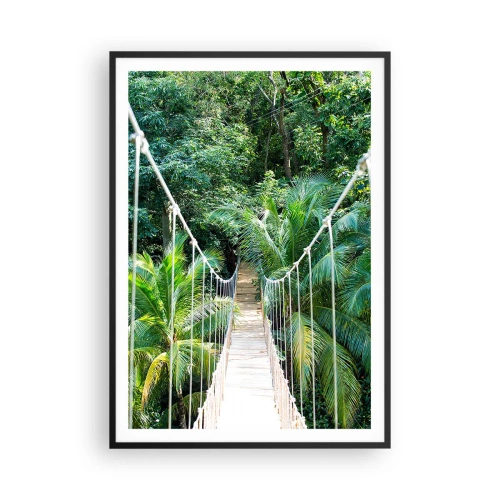 Plagát v čiernom ráme - Welcome to the jungle! - 70x100 cm