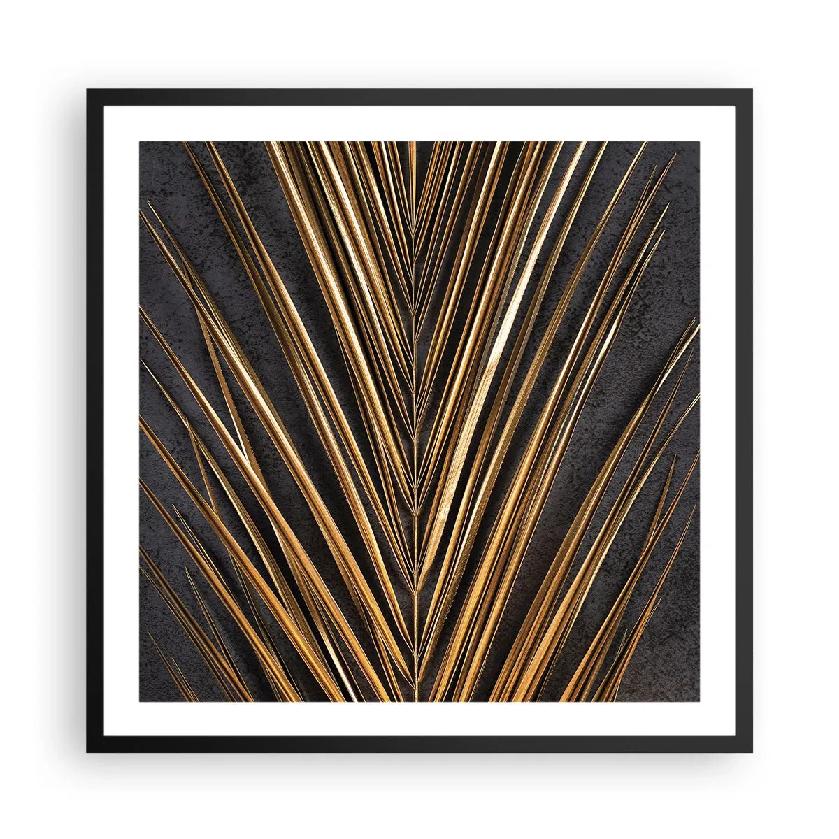Plagát v čiernom ráme - Zlato trópov - 60x60 cm