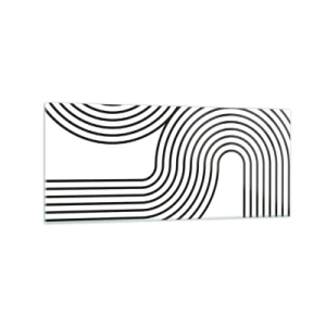 Obraz na skle - V zákrute - 120x50 cm