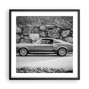 Plagát v čiernom ráme - Legenda 60. rokov - 50x50 cm