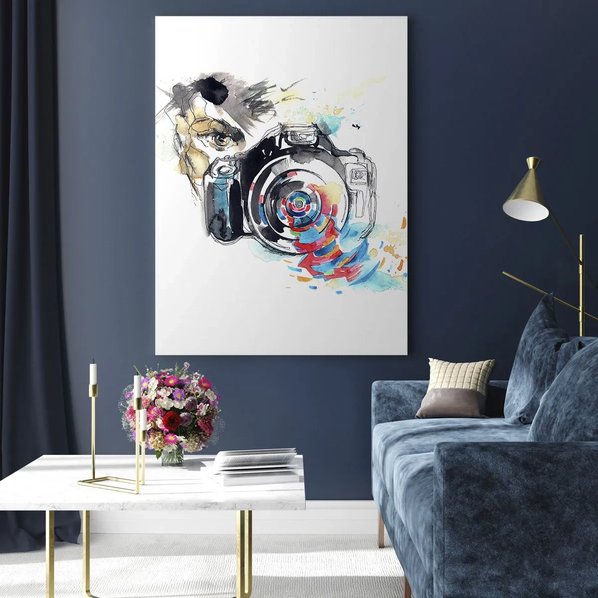 Obraz na skle - Okom objektívu - 70x100 cm