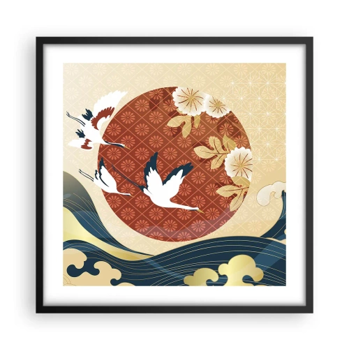 Plagát v čiernom ráme - Japonská rozprávka - 50x50 cm