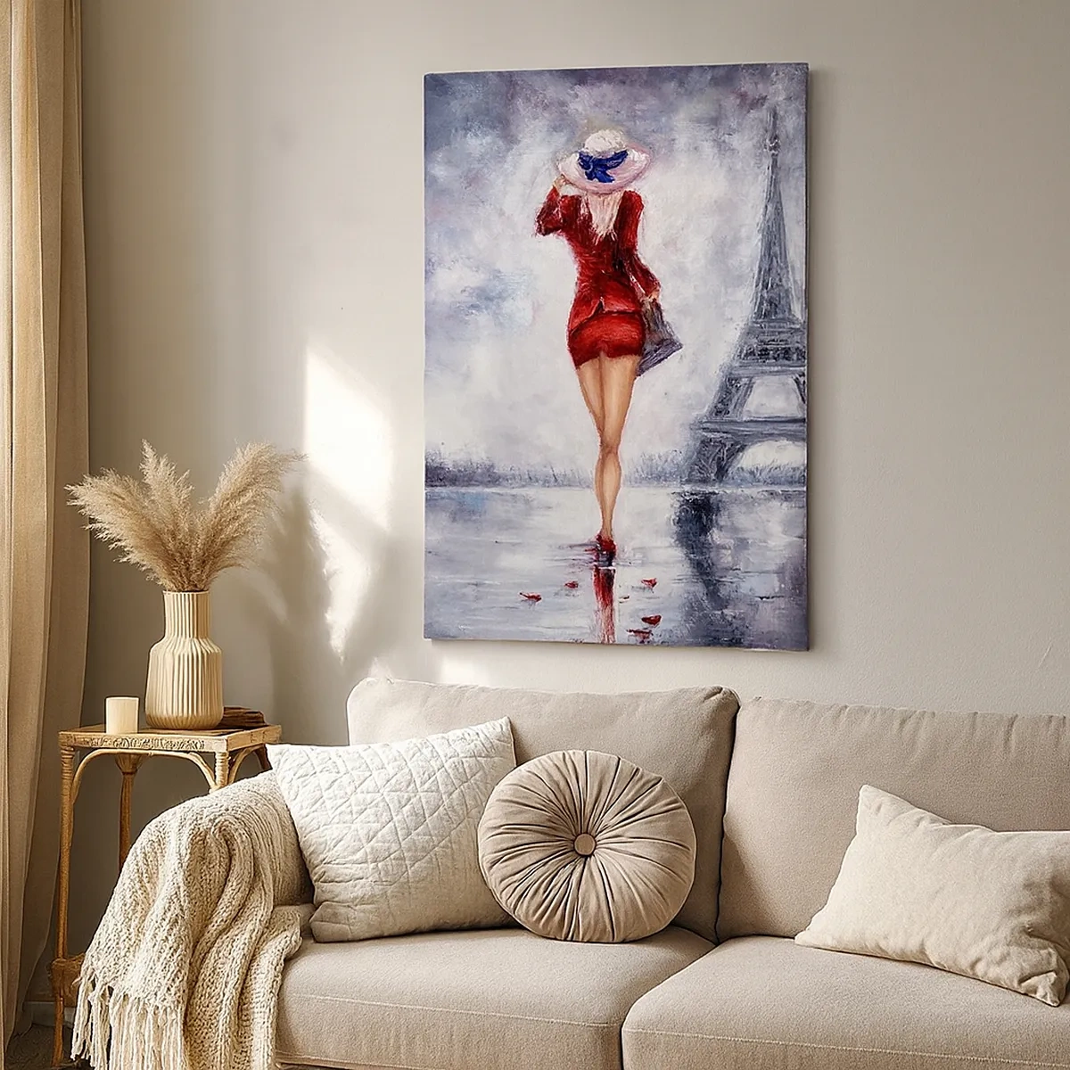 Obraz na plátne - Parížske symboly - 50x70 cm