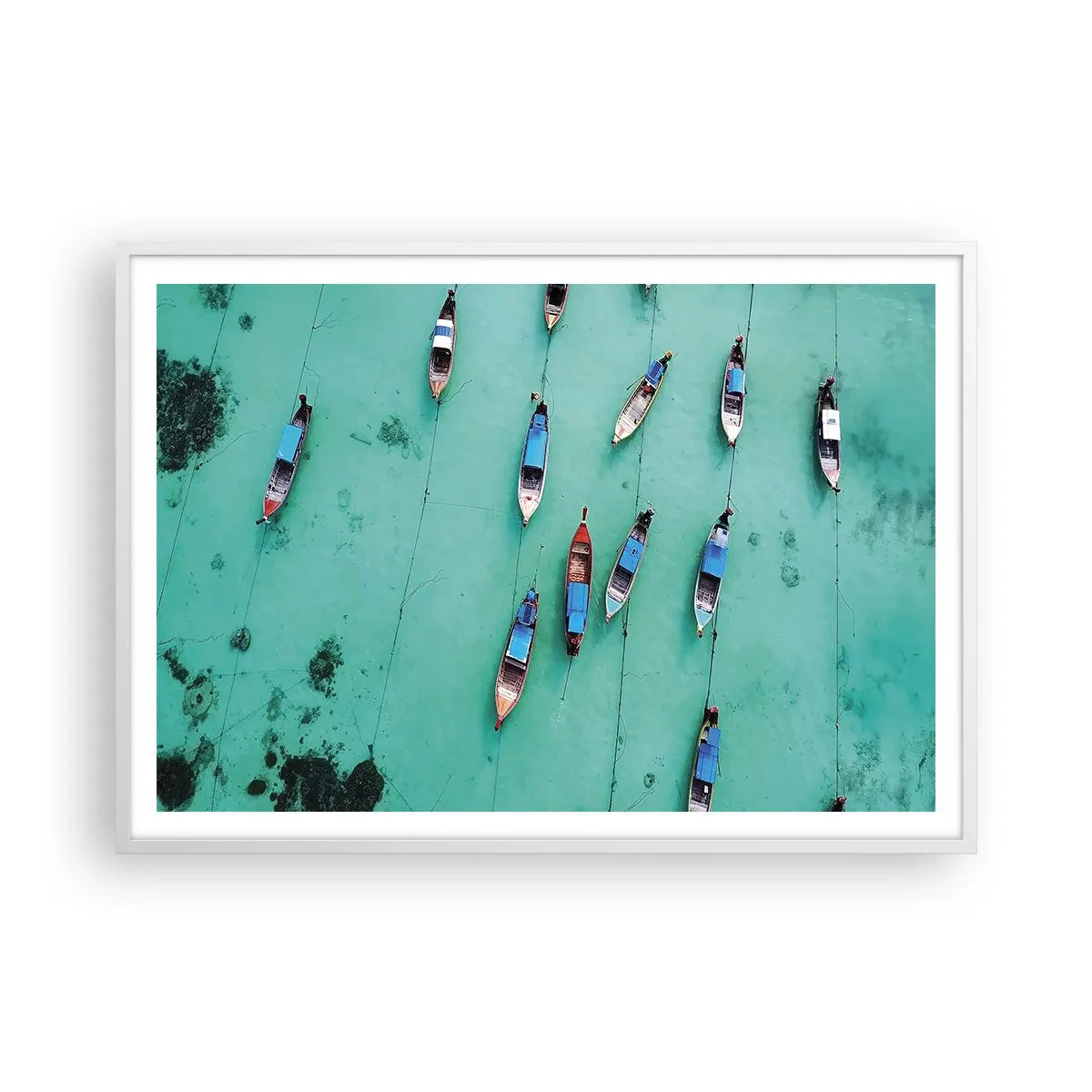 Plagát v bielom ráme - V radostnom očakávaní - 100x70 cm