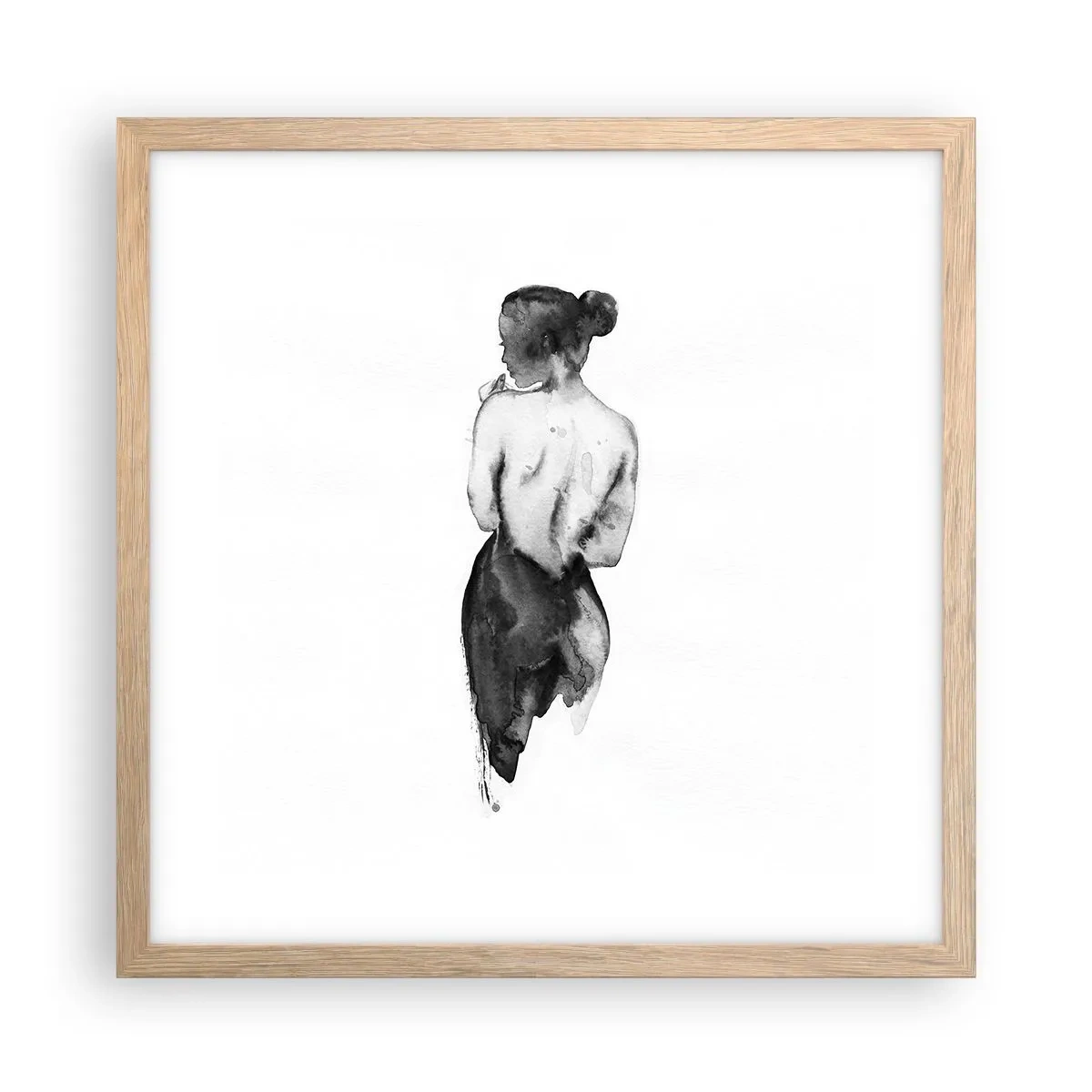 Plagát v ráme zo svetlého duba - Miznúci svet - 40x40 cm