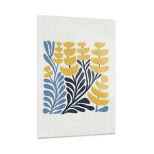 Obraz na skle - Slnečný záhon - 50x70 cm