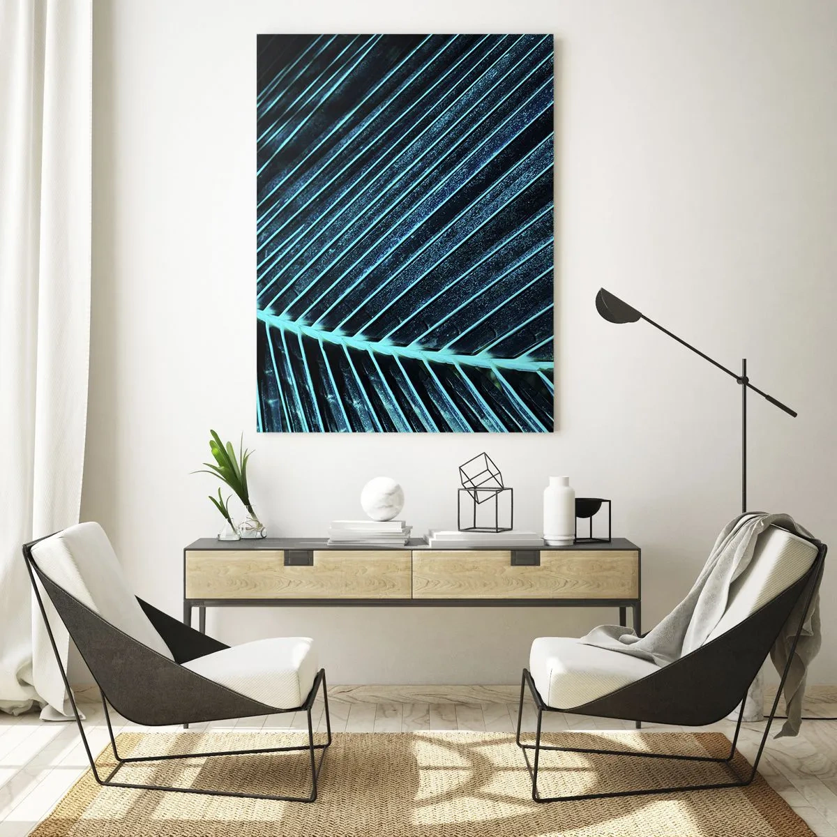 Obraz na skle - Textúra zelene - 50x70 cm