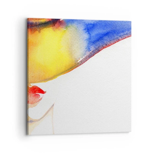 Obraz na plátne - Portrét dámy - 70x70 cm