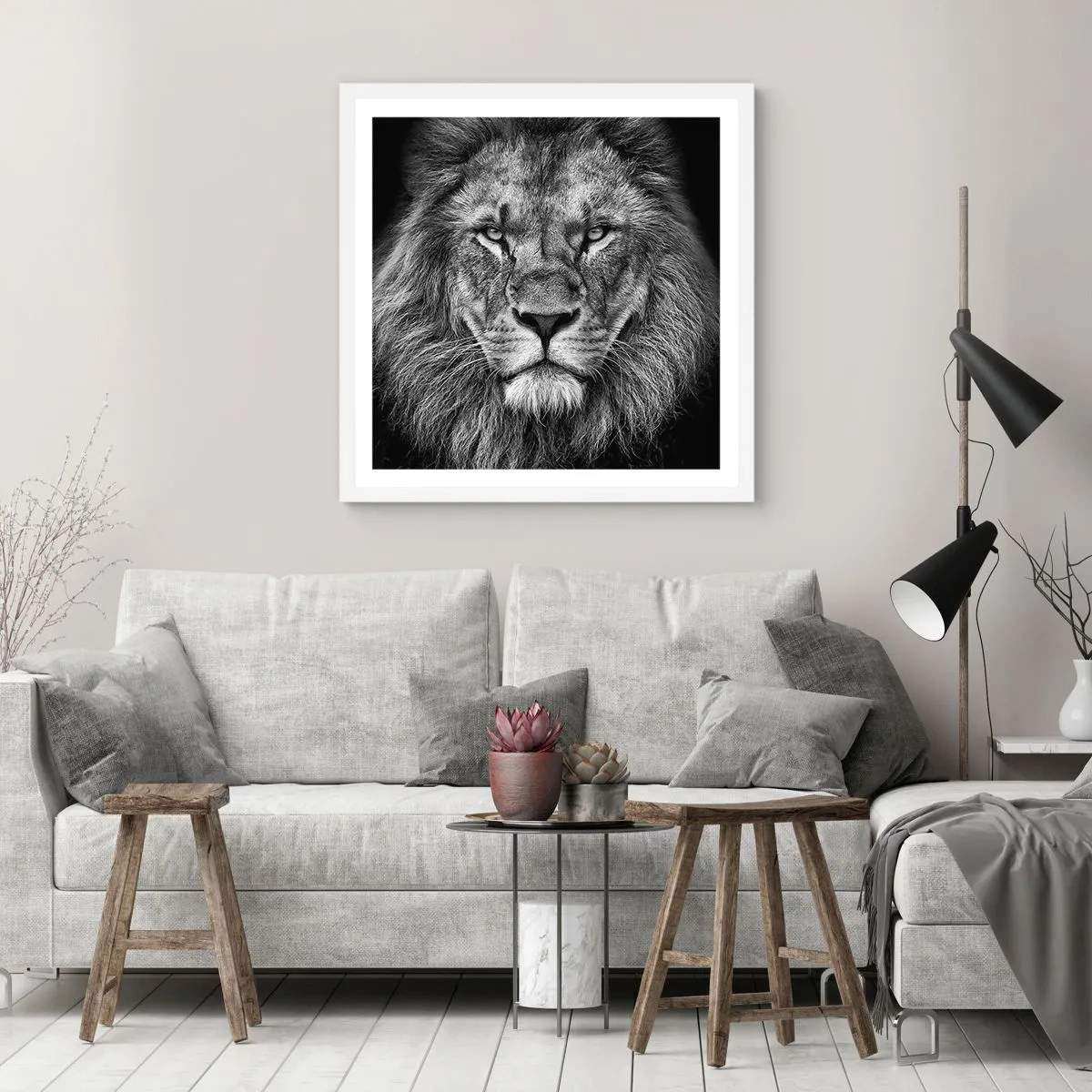 Plagát v bielom ráme - V korunovačnom odeve - 50x50 cm