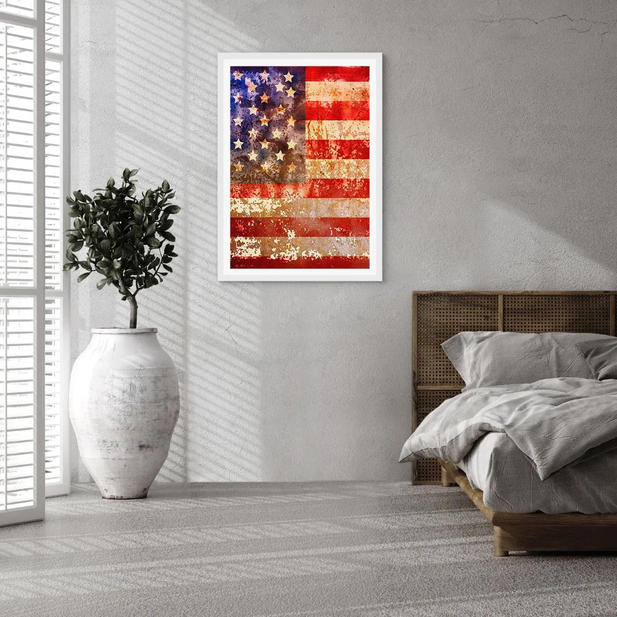 Plagát v bielom ráme - Chvála nekončí - 70x100 cm