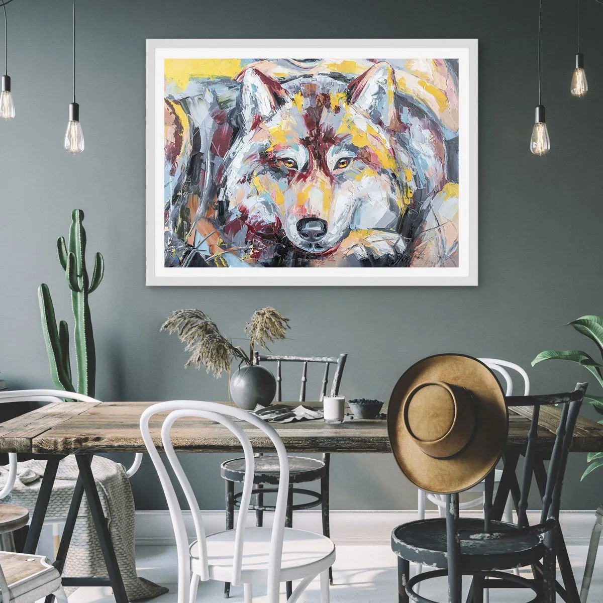 Plagát v bielom ráme - Pokoj medzi blízkymi - 70x50 cm