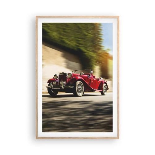 Plagát v ráme zo svetlého duba - Krajšia ako Níke Samotrácka - 61x91 cm