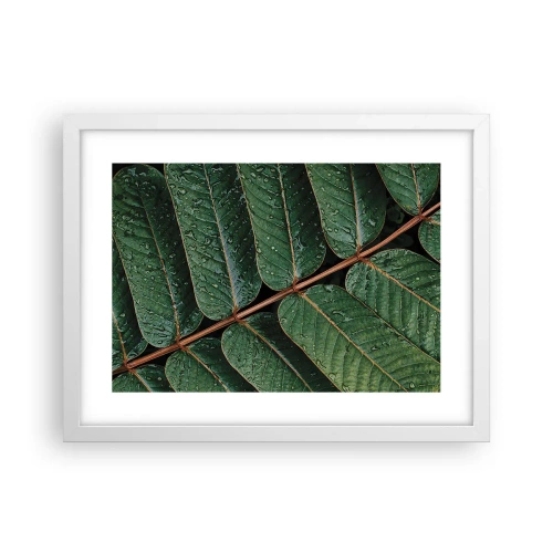 Plagát v bielom ráme - V zelenom rytme - 40x30 cm