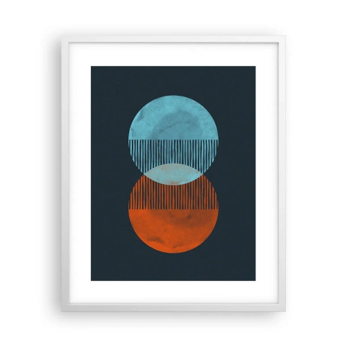 Plagát v bielom ráme - Astronomická fantázia - 40x50 cm