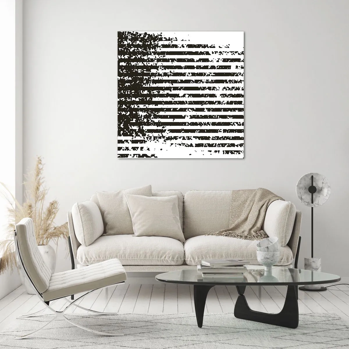 Obraz na skle - Rytmus a šum - 30x30 cm