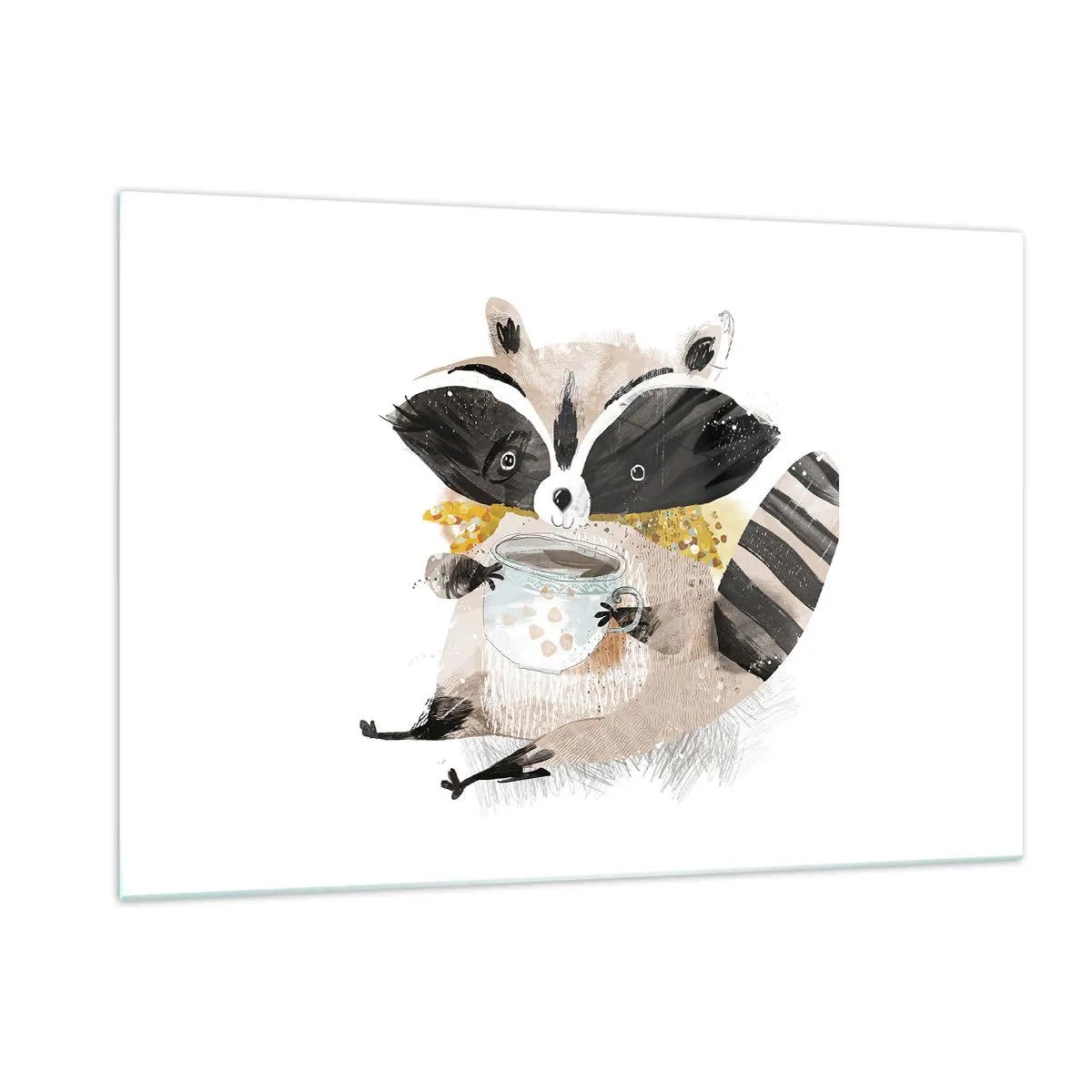 Obraz na skle - Môj priateľ mýval - 120x80 cm