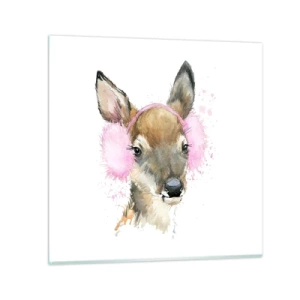 Obraz na skle - A mráz už nie je tak hrozný - 70x70 cm