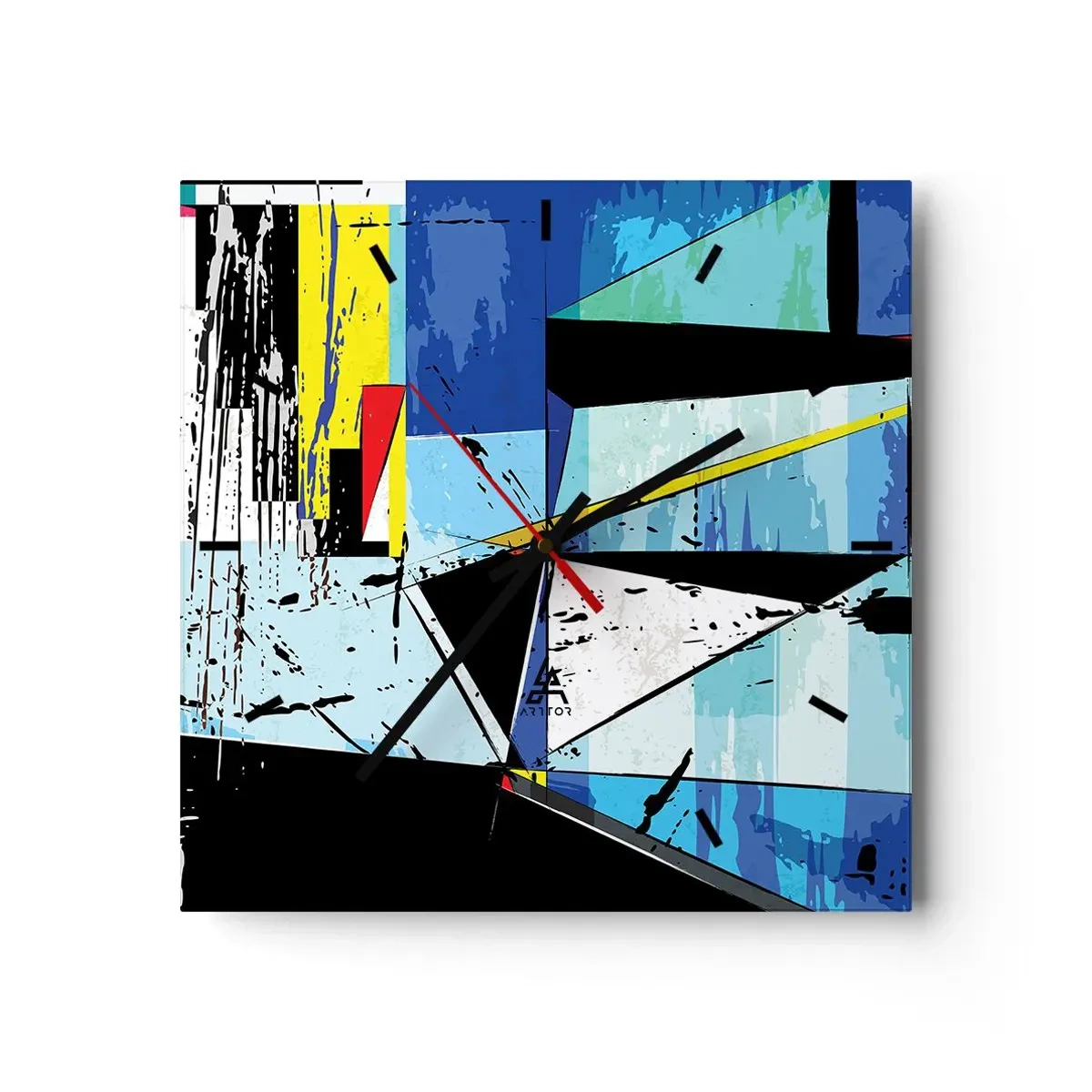 Nástenné hodiny - Pozerať sa na svet z uhla… - 30x30 cm