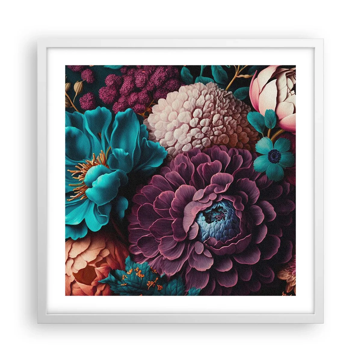 Plagát v bielom ráme - Úroda prírody - 50x50 cm