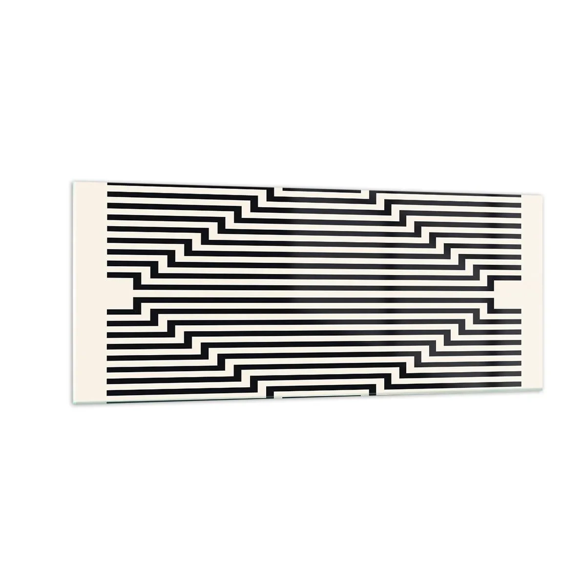 Obraz na skle - Geometrická ilúzia - 100x40 cm