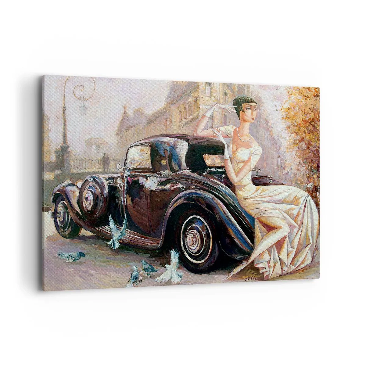 Obraz na plátne - Elegancia v retro štýle - 120x80 cm