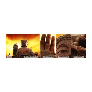 Vzorka samolepiacej fototapety Deluxe Sticker - Svetový kľud - Budha, Náboženstvo, Kus - 100x30 cm
