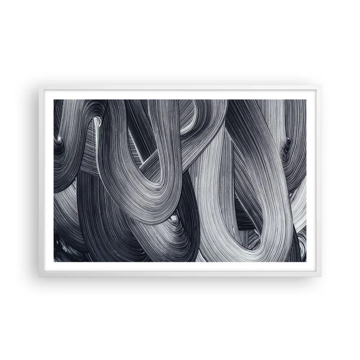 Plagát v bielom ráme - Plynulosť reality - 91x61 cm