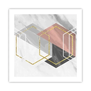 Plagát - Reťazová kompozícia - 50x50 cm