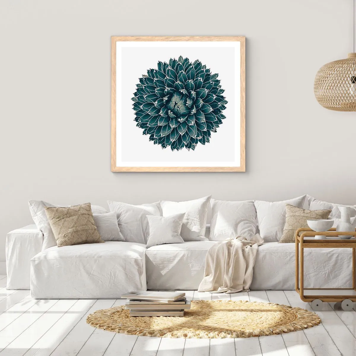 Plagát v ráme zo svetlého duba - Hviezda púšte - 50x50 cm