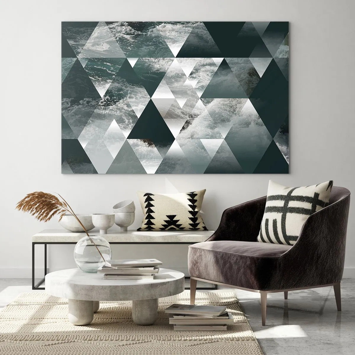Obraz na skle - Krištáľová perspektíva - 120x80 cm