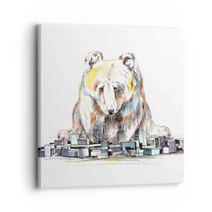 Obraz na plátne - Ako sa dá takto žiť? - 40x40 cm