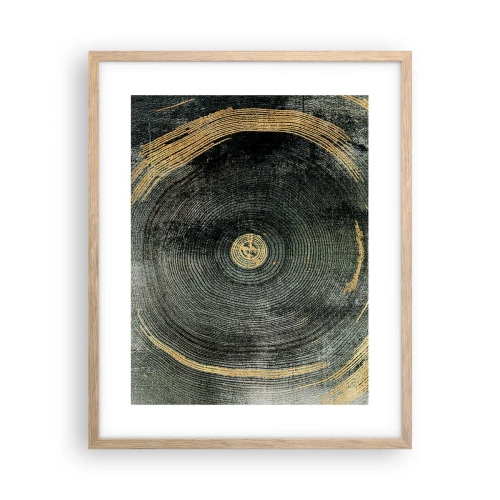 Plagát v ráme zo svetlého duba - Zmena a trvanie - 40x50 cm