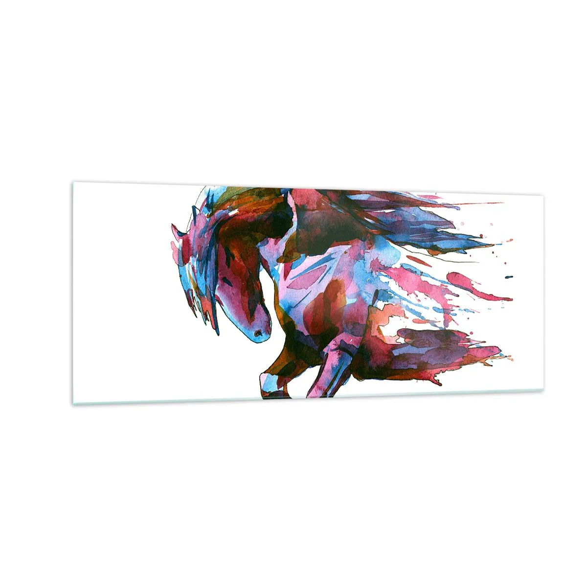 Obraz na skle - Nadšenie - 100x40 cm