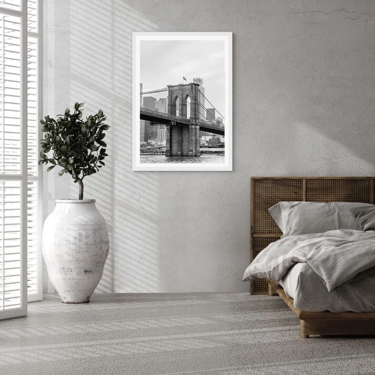 Plagát v bielom ráme - Newyorské zázraky - 40x50 cm