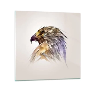 Obraz na skle - Portrét bojovníka - 30x30 cm