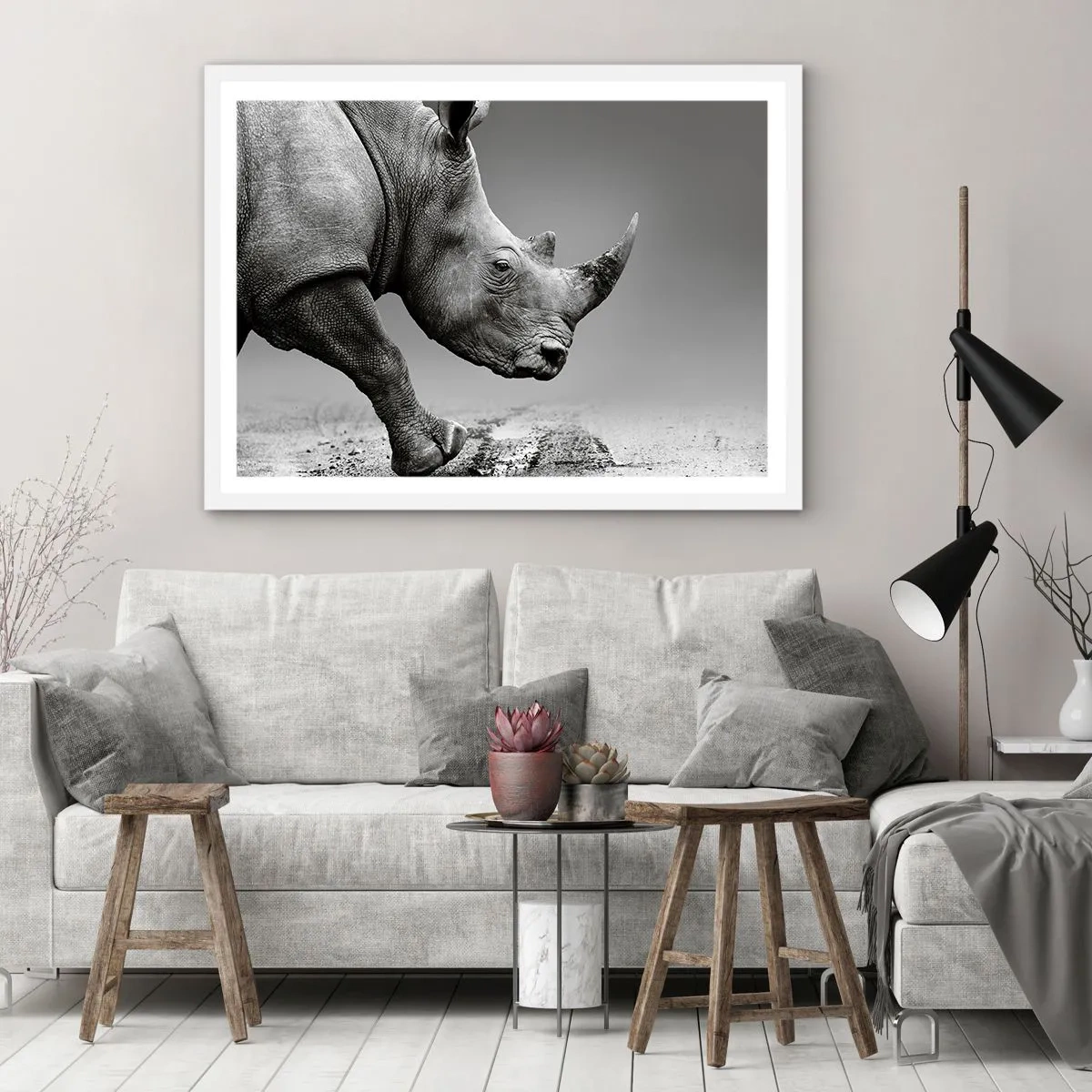 Plagát v bielom ráme - Nezastaviteľná sila - 70x50 cm