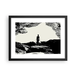 Plagát v čiernom ráme - Nový pohľad - 40x30 cm