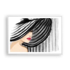 Plagát v bielom ráme - Kde ťa hľadať? - 100x70 cm