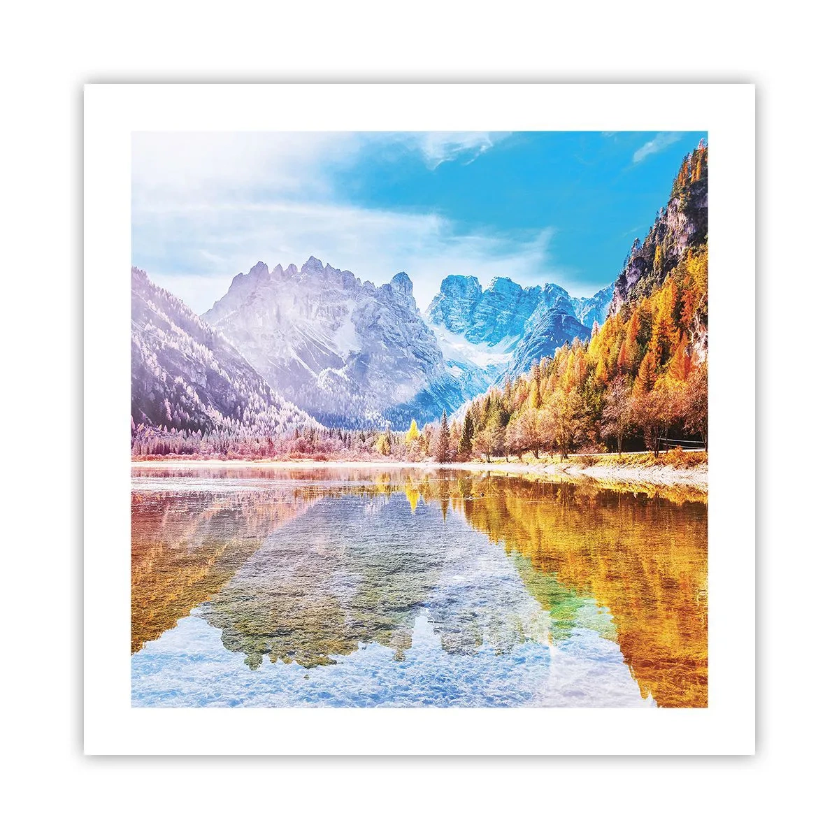 Plagát - A v horách už je jeseň - 50x50 cm